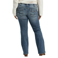 Silver Jeans Co. Plus Veličina Britt Low Rise Slim Bootcut Traperice veličine struka 12-24