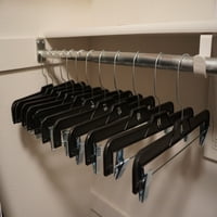 Organizacija odjeća plastične crne vješalice s izdržljivim vješalicama