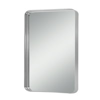Neuspipe aluminijska legura zidna montaža pravokutno duboko ogledalo Viseće ogledalo Zidno ogledalo zaobljeno kutno zlato 50 x32