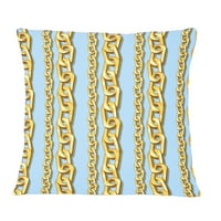 Uzorak zlatnog lanca DesignArt 'Moderni jastuk za bacanje srednjeg stoljeća - 16x16