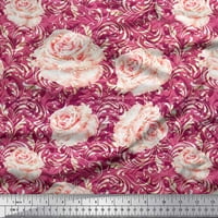 Pamučna Pačja Tkanina od pletiva i ruža s cvjetnim printom, zanatska tkanina širine dvorišta
