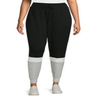 Reebok ženski plus size boja blok joggers, veličina 1x-4x