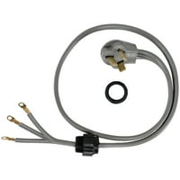 Certificirani pribor za kućanske aparate 90-1060ND 3-žični kabel za brzo spajanje s zatvorenim otvorom od 40 ampera, 4 ft
