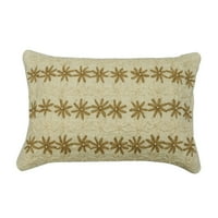 Navlake za lumbalne jastuke od slonovače 12 920, laneni duguljasti jastuci s cvjetnim vezom za sofu, priroda i cvjetni uzorak u modernom