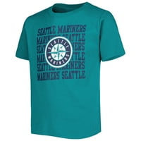 Mladi Teal Seattle Mariners Ponovite majicu logotipa