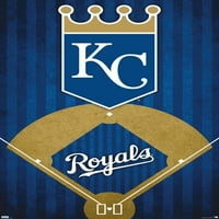 Kansas City Royals - plakat za zid logotipa, 14.725 22.375