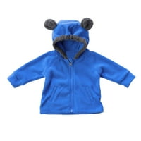 Mališani, majica za dječake i djevojčice, jakna, gornja odjeća, kaput jesen-zima, topli kaput s kapuljačom i slatkim medvjeđim ušima