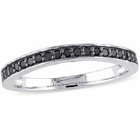 Carat T.W. Black Diamond Sterling Silver Polu-državni prsten