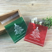Prekrasne vrećice za slatkiše za božićno drvce, tiskane vrećice za pakiranje kolačića, jednokratni omoti za kolačiće za kućnu trgovinu