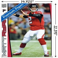 Atlanta Falcons - zidni poster Matta Riana s gumbima, 14.725 22.375