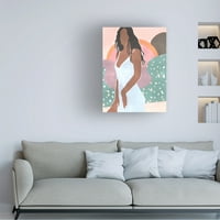 Melissa Wang 'Curly Lady I' Canvas Art