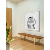 Marmont Hill Angry Kitty od Katarine Snygg uokvirena slikarski tisak