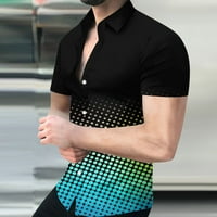 Muška majica za vježbanje u donjem rublju, Muška geometrijska majica bez položaja od 3 inča, obična tiskana majica kratkih rukava