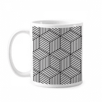 Jednostavna linija umjetnička zrnasta ilustracija uzorak šalica keramika keramička šalica za kavu porculan posuđe