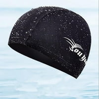Kape za plivanje za odrasle, visoka elastična uska kapa od spandeksa za dugu kosu, kapa za kupanje u bazenu