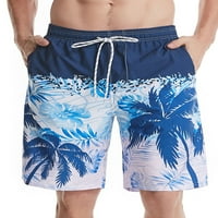 Muške ljetne kratke hlače klasičnog kroja, Ležerne kratke hlače za plažu, havajska odjeća za plažu, Ležerne široke kupaće gaće s