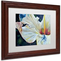 Zaštitni znak likovna umjetnost hibiscus platno umjetnost Jennifer Redstreake White Matte, drveni okvir