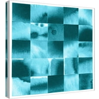 Slike, plavi kvadrati 2, 20x20, ukrasna zidna umjetnost platna