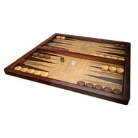 Drveni šah, dame i backgammon set s prijenosnim Othello za obitelji i djecu od 18 i više godina