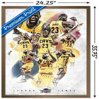Cleveland Cavaliers - Zidni plakat LeBrona Jamesa, 22.375 34