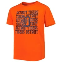Mladi narančasti detroit tigrovi ponavljaju majicu logotipa