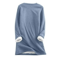Ženska rasprodaja Plus Size Ženska Moda Božićni print uobičajeni rukav zimske široke košulje za slobodno vrijeme Ležerne košulje