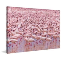 Marmont Hill Flamingo Zabava Ispis slike na omotanom platnu