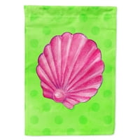 8240 ružičasta morska školjka zelena zastava polka točkice Vrtna veličina mala, višebojna
