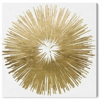 Simboli i predmeti Wynwood Studio Studio Wall Art Canvas Otisci Sunburst Golden simboli - zlato, bijelo