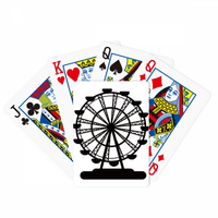 Crni Ferrisov kotač zabavni park Poker Contour igrajući čarobnu kartašku zabavnu društvenu igru