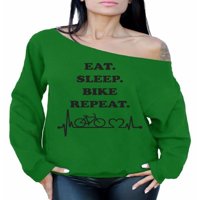 Nespretni stilovi majica s kapuljačom s ramena, biciklistički džemper s ramena za mamu, volim biciklizam, preveliki džemper za žene,