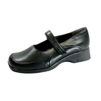 Udobne Ležerne kožne cipele U Stilu Marije Jane Crna 8