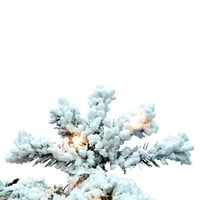 Umjetno božićno drvce od jata od smreke od 5', prozirna svjetla