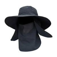 Ribarski šešir, ribarski šešir s uklonjivim poklopcem s preklopom na vratu, ljetni Sunčani šešir za planinarenje na plaži, bejzbolska