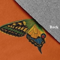 24 36 samo tratinčica šareni leptir lastin rep novost šenilni tepih, savršena narančasta