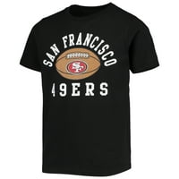Mlada crna nogometna majica San Francisco 49ers