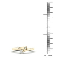 1 20CT TDW Diamond 10K žuto zlato zaobilazno srce modni prsten