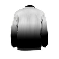 Muške zimske jakne plus size casual modna jakna s patentnim zatvaračem s printom casual jakna bez kapuljače snižena do 65%
