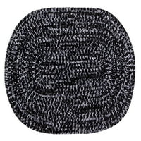 Najbolji trendovi Chenille Tvid Poliester 96 120 pleteni tepih za sve uzraste-crno-siva