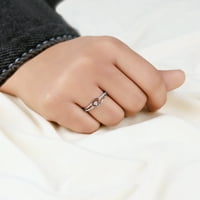 Carat T.W. Dijamantski podijeljeni modni prsten od bijelog zlata od bijelog zlata