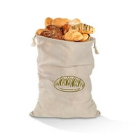 Čvrsta vrećica za kruh za višekratnu upotrebu s vezicama za kruh, vrećice za kruh u lanenom Baguetteu, skladištenje hrane, Kuhinja,