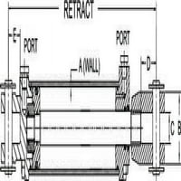 Hidraulički cilindar, promjer 2,5 inča, hod 10 inča 218-319