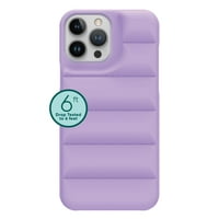 onn. Puffer meka futrola za prešit za iPhone Pro Ma i iPhone Pro Ma - Purple