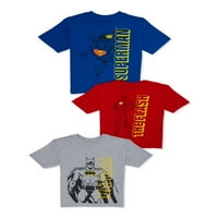 Comics Boys Justic League Grafička majica, 3-pack, veličine xs-xxl