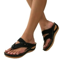 Ženske sandale s japankama sa supinatorom za udobno hodanje, klinaste cipele s funkcijom masaže, cipele na platformi