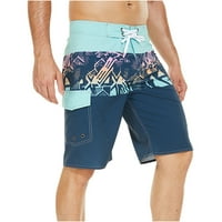 Muške sportske kratke hlače s elastičnim pojasom S vezicama, ljetne modne plaže Ležerne široke hlače od pet dijelova, cvjetne kratke