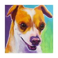 Zaštitni znak likovna umjetnost 'Chihuahua Duncan' platno umjetnost Dawgart
