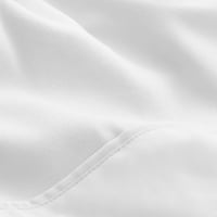 7-dijelna posteljina od mikrovlakana U tamno sivoj i bijeloj boji u torbi punoj