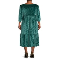 Pioneer Woman Velvet pletena haljina, veličine xs-xxxl, žena