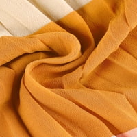 Jedinstveni prijedlozi Ženska plisirana šifonska midi suknja A kroja visokog struka u bloku boja